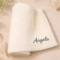 Thumbnail for Personalized Baby Blanket – Soft & Unique – Personalized Embroidered Cotton Blanket