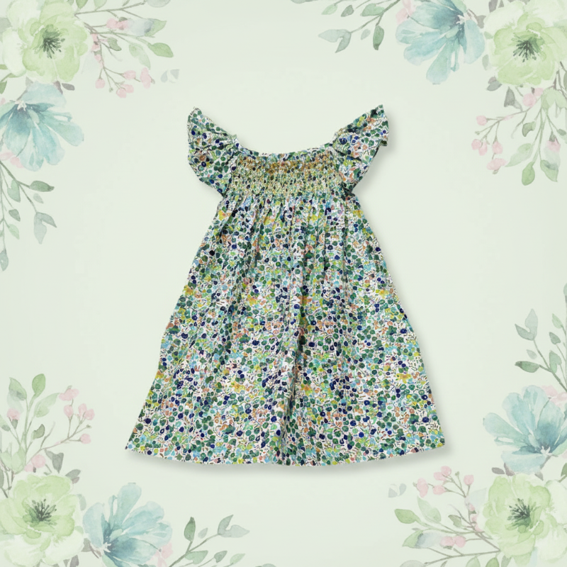 Floral Dress – Light & Airy – Girls' Flutter-Sleeve Dress