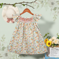 Thumbnail for Floral Dress – Light & Airy – Girls' Flutter-Sleeve Dress