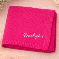 Thumbnail for Personalized Baby Blanket – Soft & Unique – Personalized Embroidered Cotton Blanket