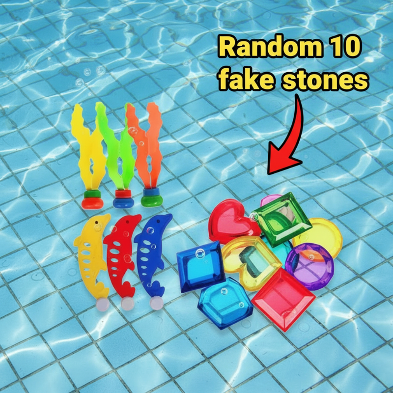 FunDive – Water Fun & Educational – Swimming Pool Toy Diving Set