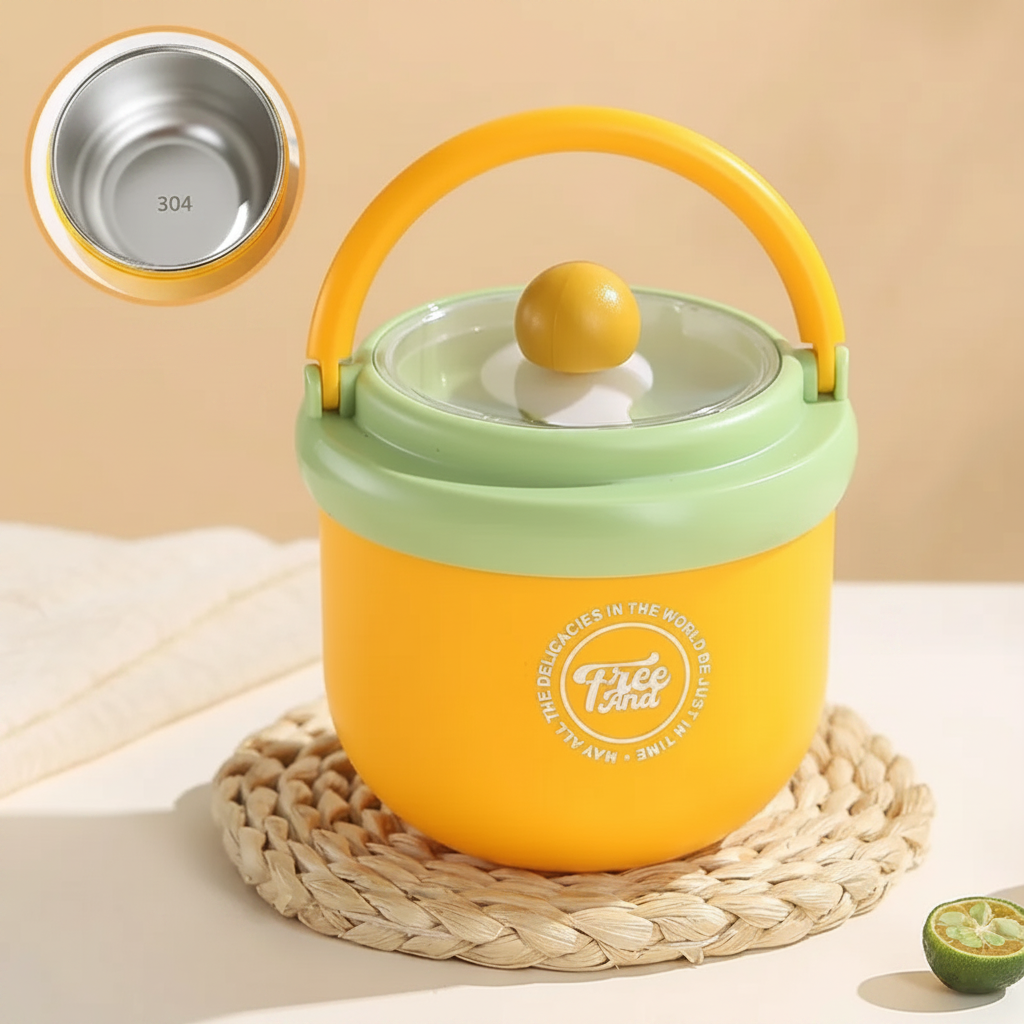 MealMate – Practical & Insulated – Stainless Steel Lunch Bowl with Spoon