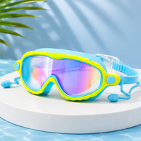 Thumbnail for AquaVision – Adjustable anti-fog and UV protection – Silicone swimming goggles with earplugs