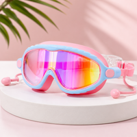 Thumbnail for AquaVision – Adjustable anti-fog and UV protection – Silicone swimming goggles with earplugs