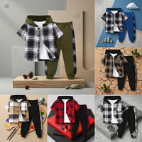 Thumbnail for Boys' Checkered Outfit – Trendy and Comfortable – Checkered Kids' Clothing Set