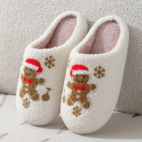 Thumbnail for Northern Lights Kids - Warm & Festive - Plush patterned Christmas slippers