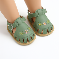 Thumbnail for TinyPetals – Comfort & Style – Baby Sandals with Floral Embroidery
