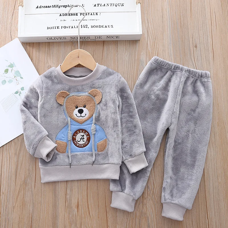 CozyBear – Warm & Soft – Kids' Track Suit with Bear Print