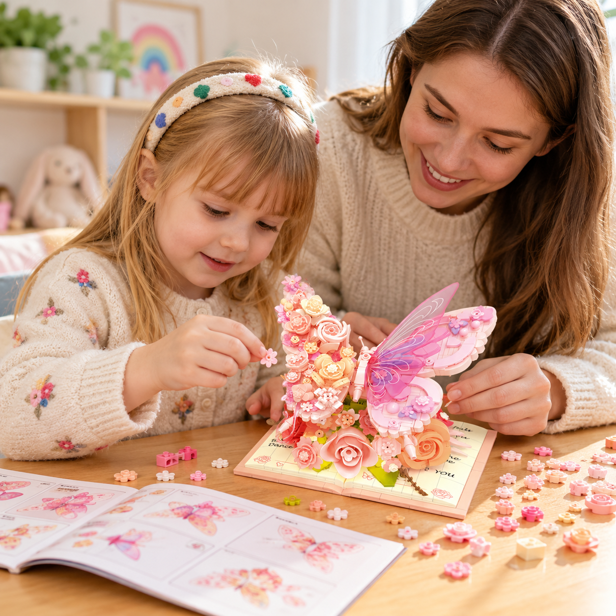 BloomBook – Romantic & Creative – 3D Flower Book with Roses and Butterflies