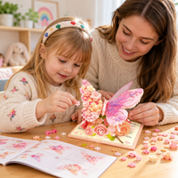 Thumbnail for BloomBook – Romantic & Creative – 3D Flower Book with Roses and Butterflies