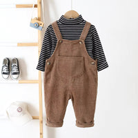Thumbnail for TinyTrend – Comfortable and stylish – Ribbed fabric dungarees