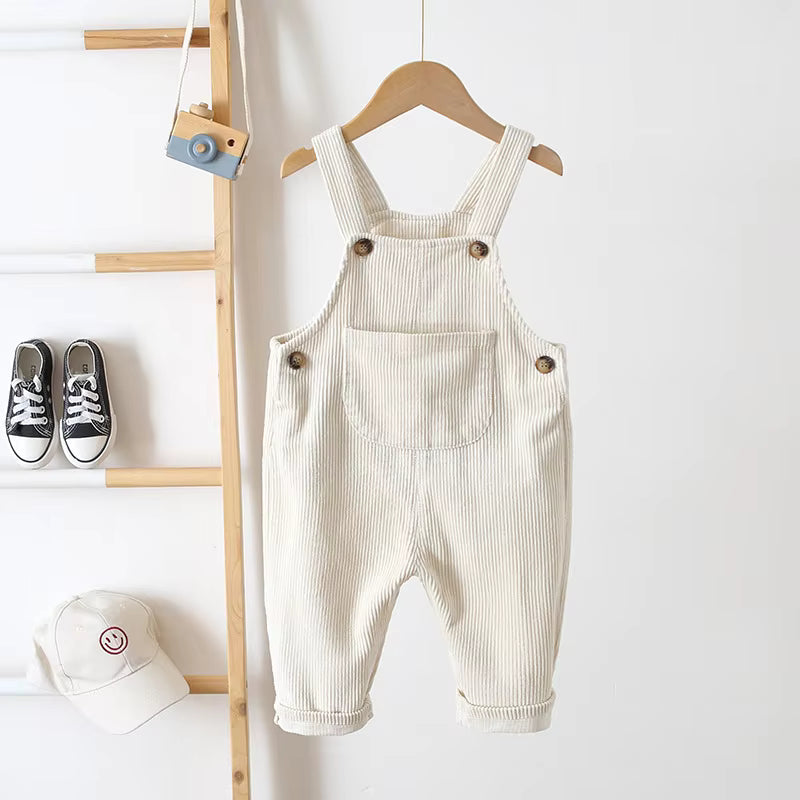TinyTrend – Comfortable and stylish – Ribbed fabric dungarees