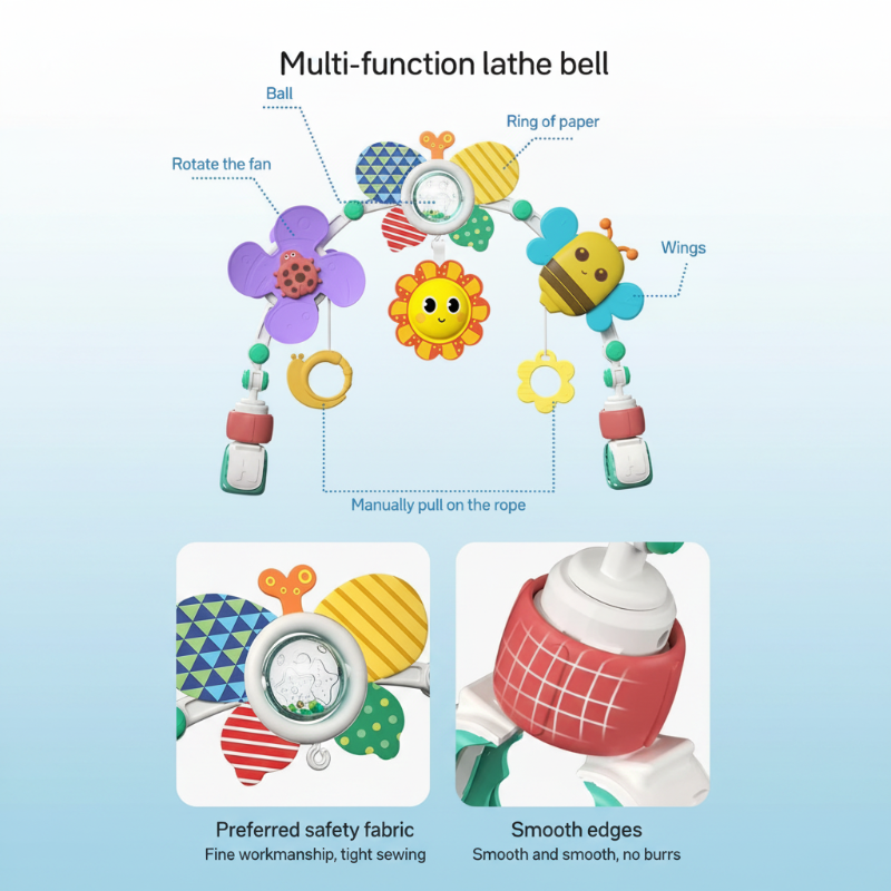 BuzzBloom – Colorful & Interactive – Baby Play Arch