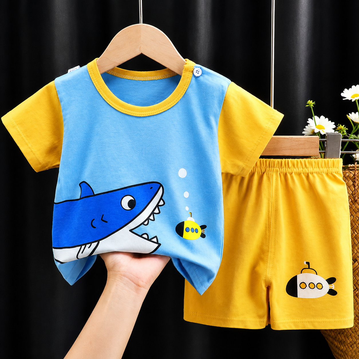 Mini Fashion™ - Lion print - Boys Summer Set