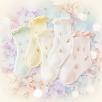 Thumbnail for HappyToes – Colorful & Cute – Baby Socks (Set of 5)