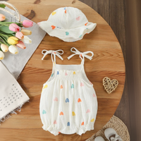 Thumbnail for LittleBlossom – Summer Comfort & Style – Baby Sling Bodysuit with Hat