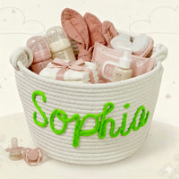 Thumbnail for CuddleBasket – Cute & Personal – Personalized Diaper Basket