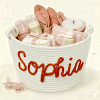Thumbnail for CuddleBasket – Cute & Personal – Personalized Diaper Basket