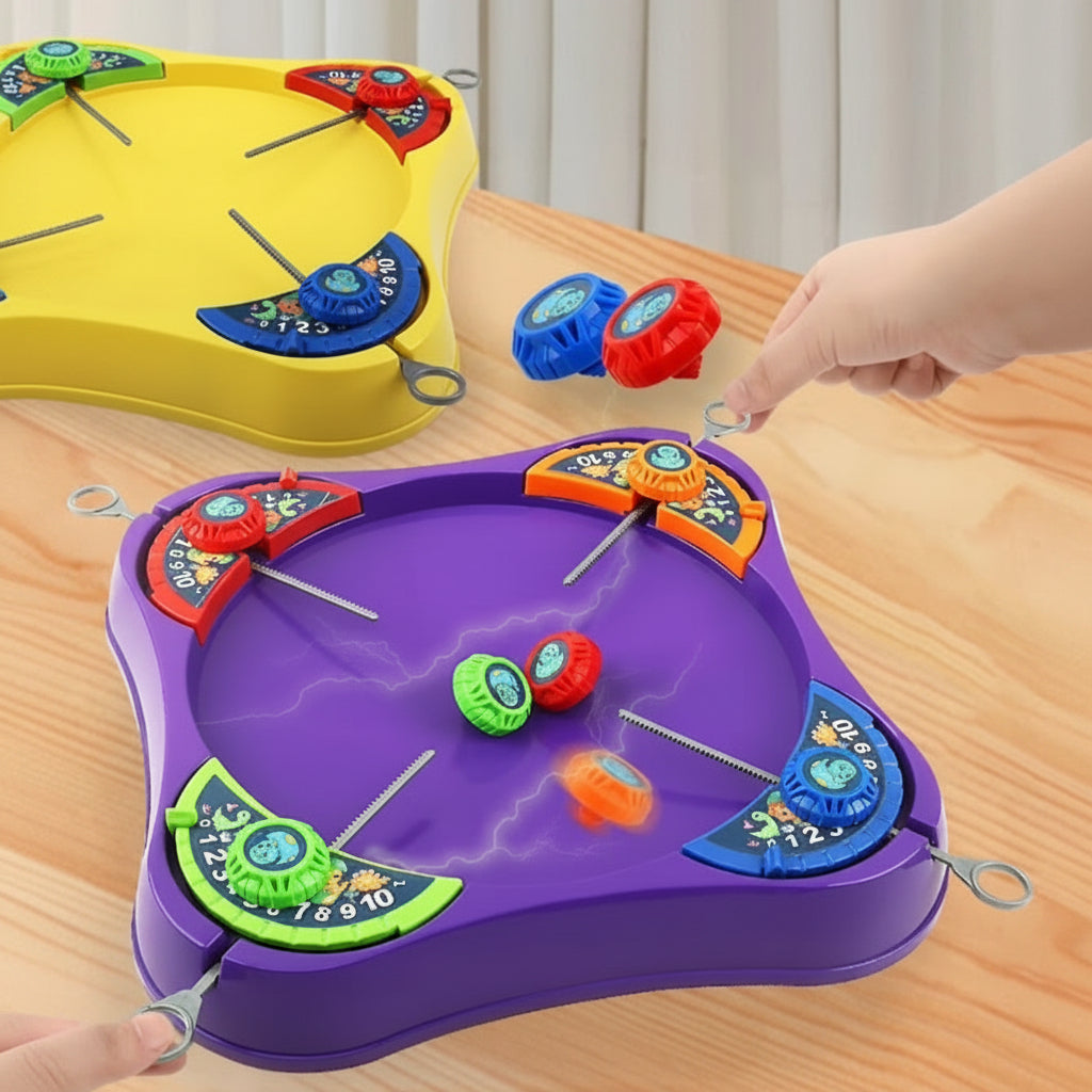 SpinArena – Active & Interactive – Pull-String Spinning Top Play Set