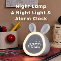 Thumbnail for BunnyGlow – Cute & Practical – Digital Kids' Alarm Clock with Night Light