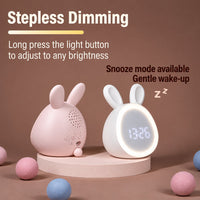 Thumbnail for BunnyGlow – Cute & Practical – Digital Kids' Alarm Clock with Night Light