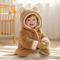Thumbnail for CozyPrincess – Warm & Soft – Plush Girls' Jacket with Hood