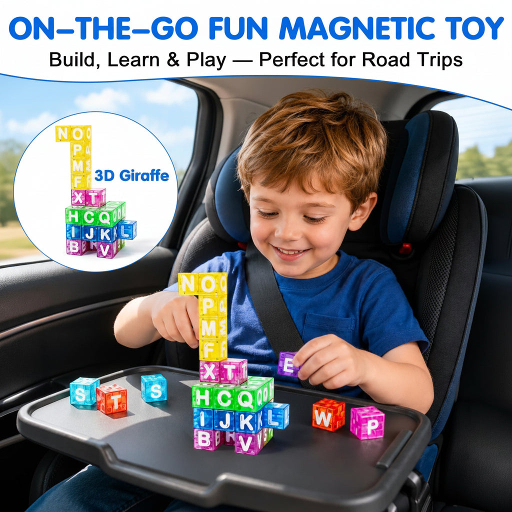 LearnCube – Educational & Interactive – Magnetic Letter and Math Cubes