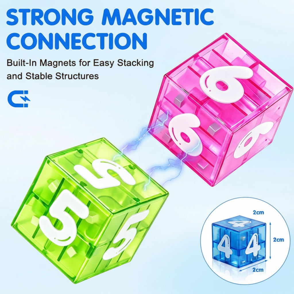 LearnCube – Educational & Interactive – Magnetic Letter and Math Cubes