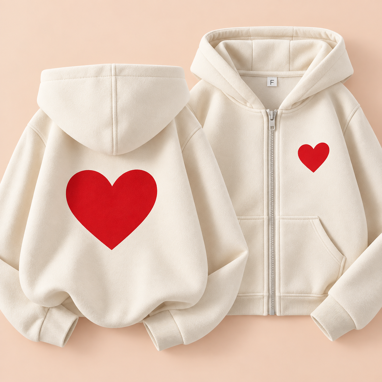 LittleLove – Soft & Sweet – Kids' Hoodie with Heart Print