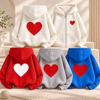 Thumbnail for LittleLove – Soft & Sweet – Kids' Hoodie with Heart Print