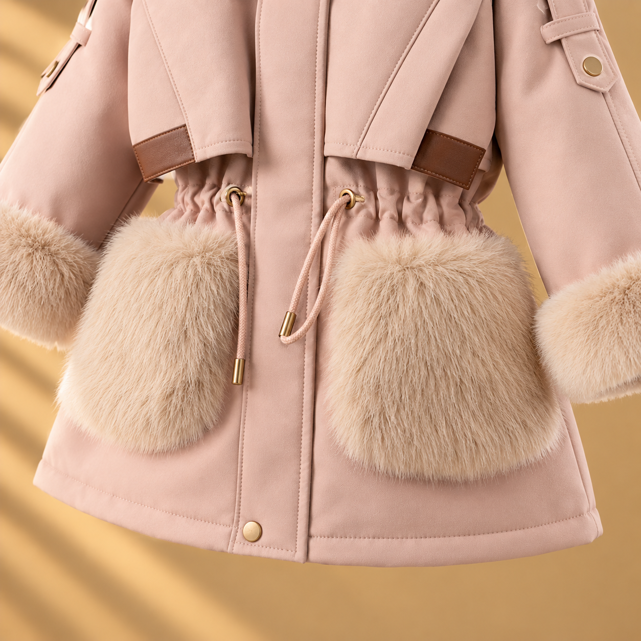 CozyParka – Warm & Soft – Girls' Winter Coat with Plush Collar