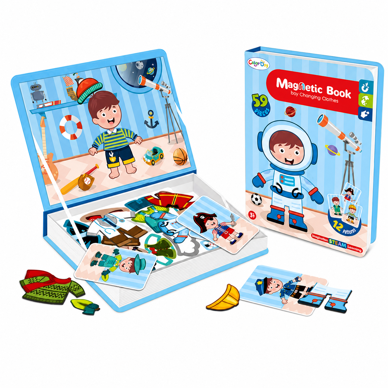 MagniPlay – Educational & Creative – Magnetic Puzzle Book
