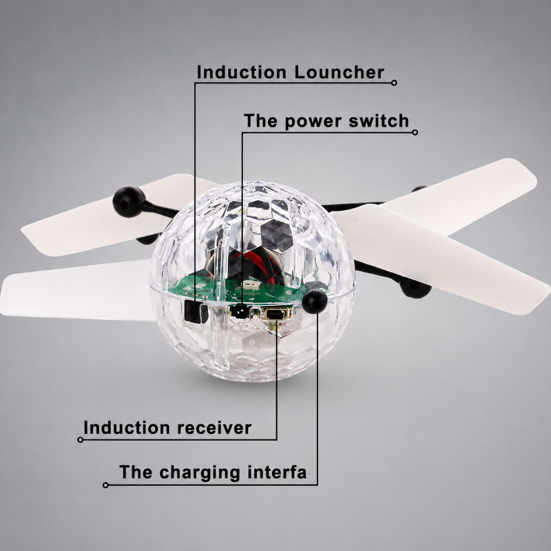 HoverFun – LED Light & Educational – Quadcopter Flying Drone
