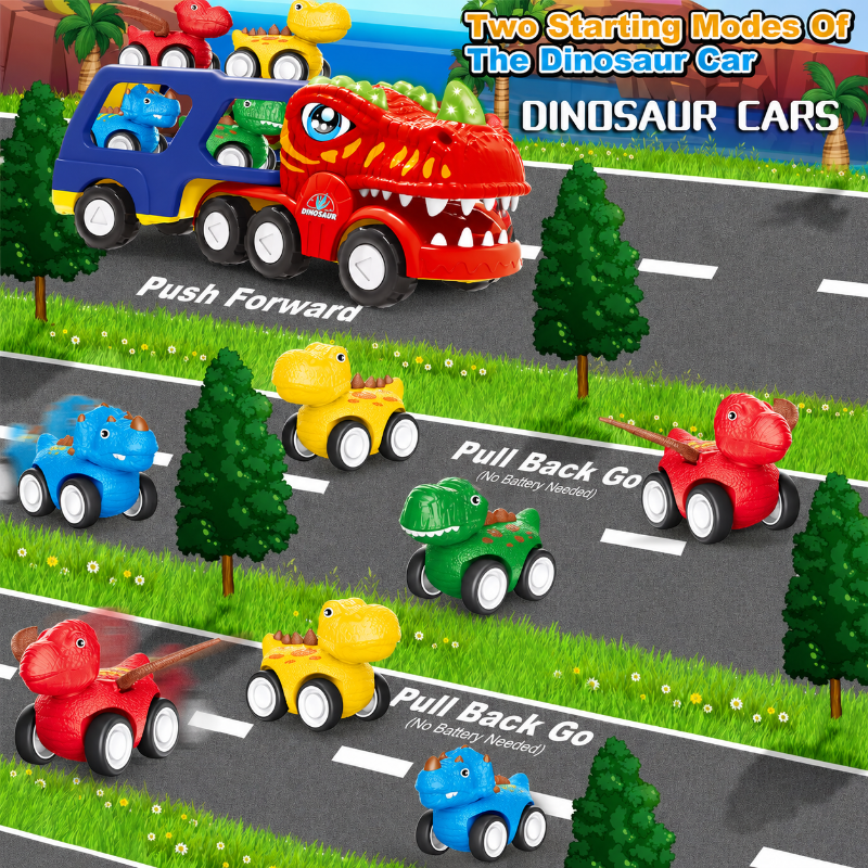 DinoDrive – Creative & Adventurous – 5-in-1 Truck Play Set
