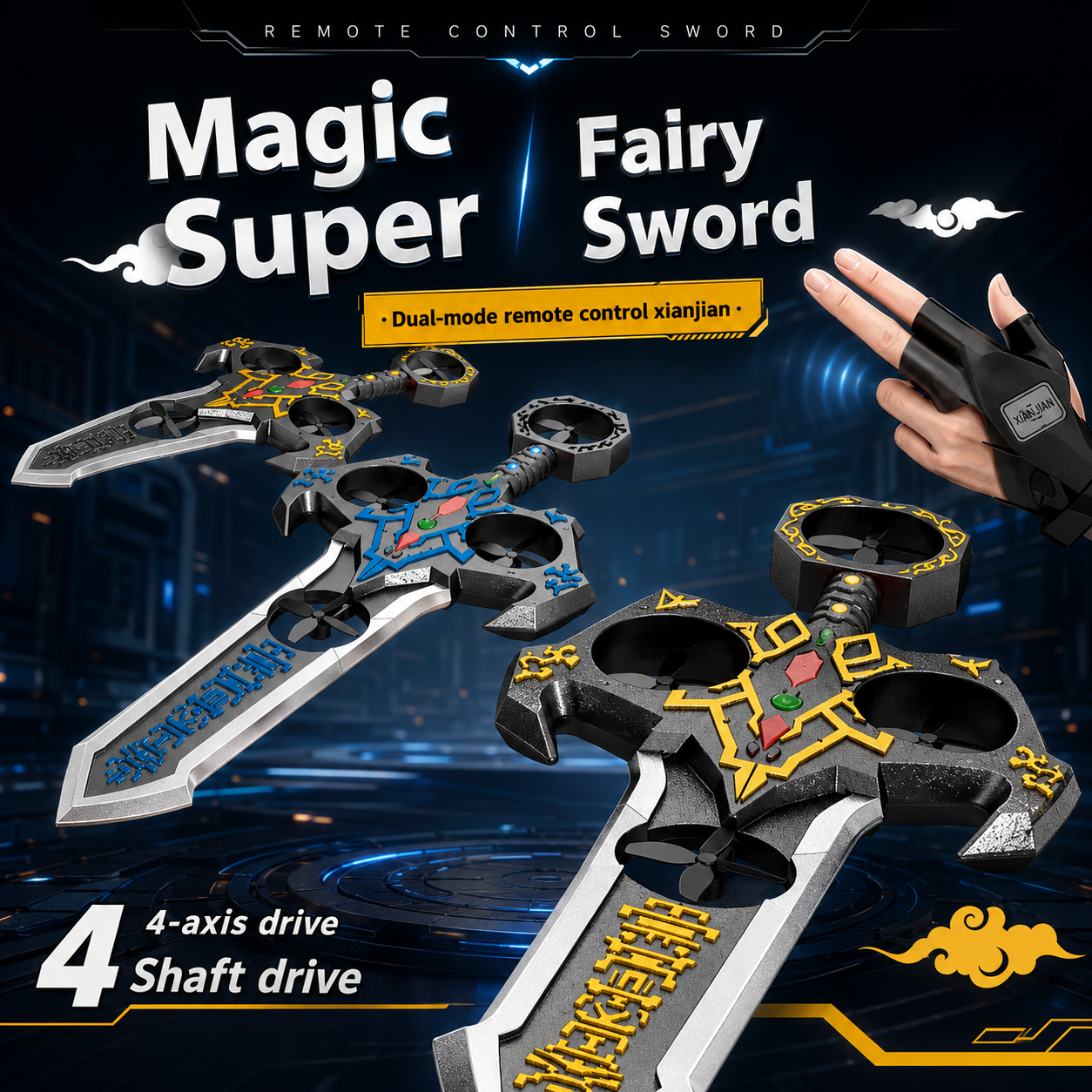 AirBlade – Fun & Interactive – RC Flying Toy with Sword Design