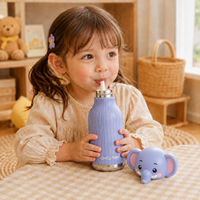 Thumbnail for AnimalSip – Cute & Practical – Children's Stainless Steel Thermos Bottle with Animal Print