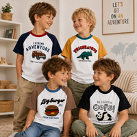 Thumbnail for StreetBoy – Cool & Comfortable – Kids' T-Shirt with Raglan Sleeves and Print