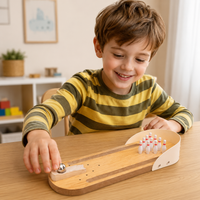 Thumbnail for MiniStrike – Fun & Interactive – Wooden Table Bowling Game