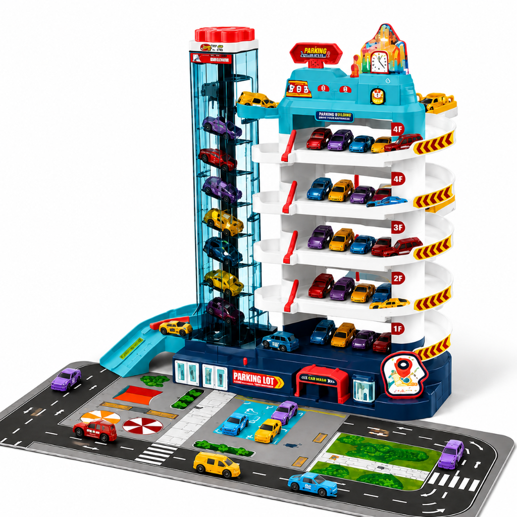 AutoWorld – Educational & Interactive – Electric Parking Garage Play Set