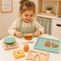 Thumbnail for BakeBuddy – Creative & Educational – Wooden Baking Set Toy