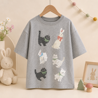 Thumbnail for CatFun – Casual & Playful – Cat Print Oversized T-shirt