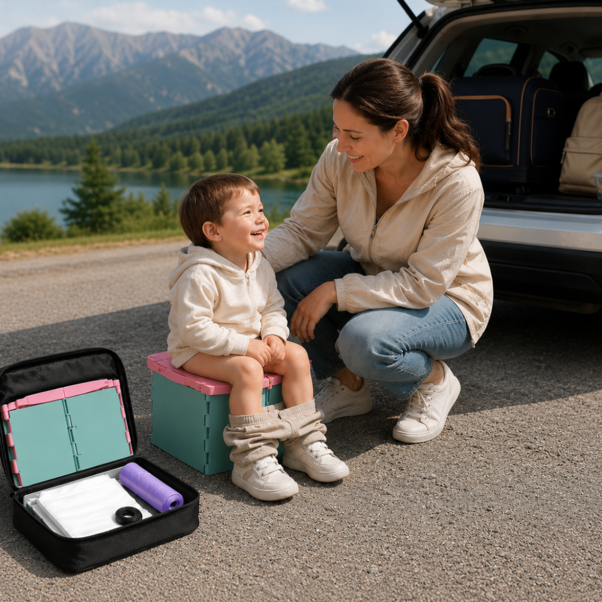 BabyCare – Practical & Portable – Foldable Children's Potty