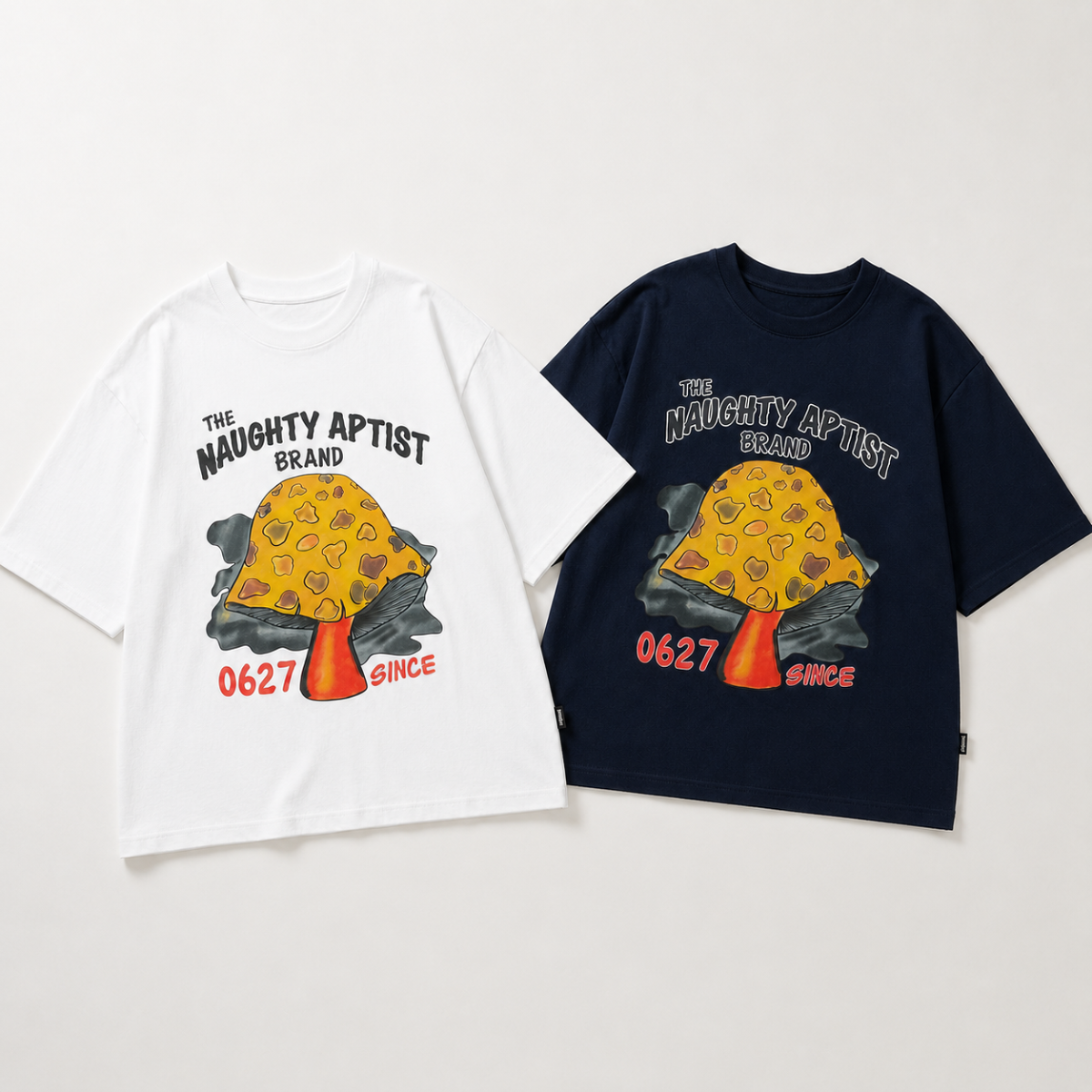 MushroomPlay – Casual & Streetwear – Oversized T-shirt with mushroom print