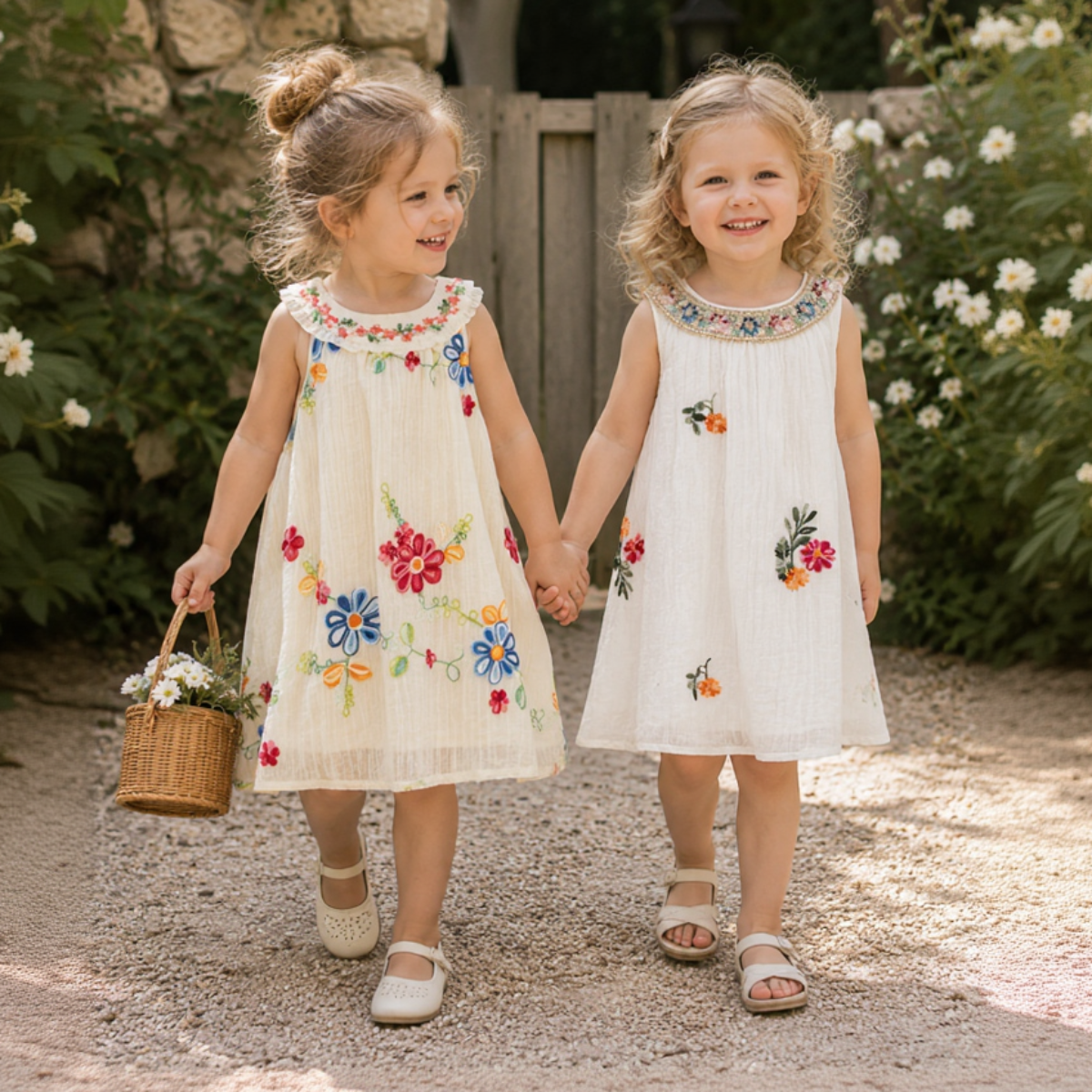 MiniFlora – Lightweight & Charming – Embroidered Dress for Toddler Girls