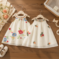 Thumbnail for MiniFlora – Lightweight & Charming – Embroidered Dress for Toddler Girls