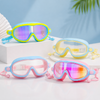 AquaVision – Adjustable anti-fog and UV protection – Silicone swimming goggles with earplugs