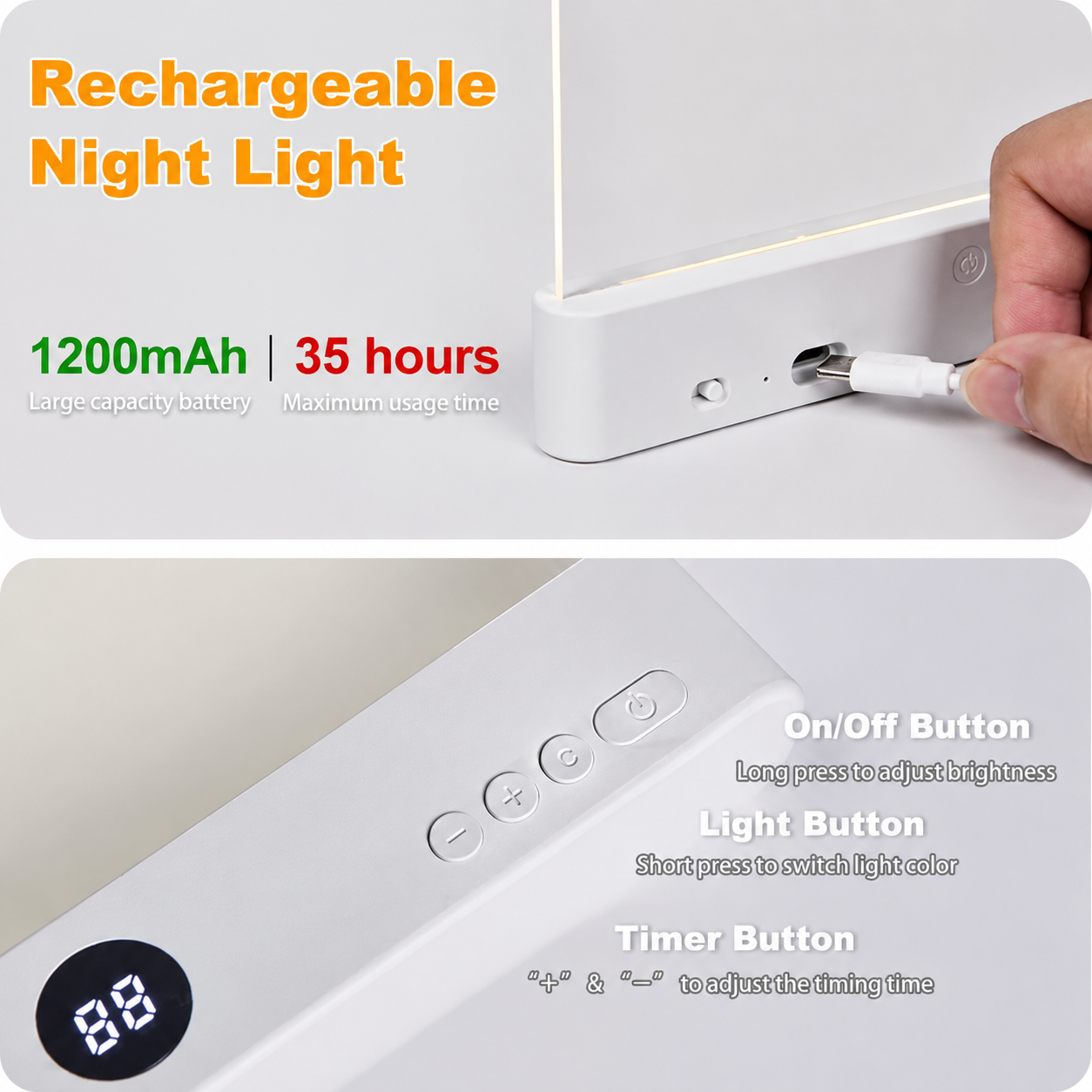 LumiPanel – LED & Eye Health – Dimmable USB Desk Lamp