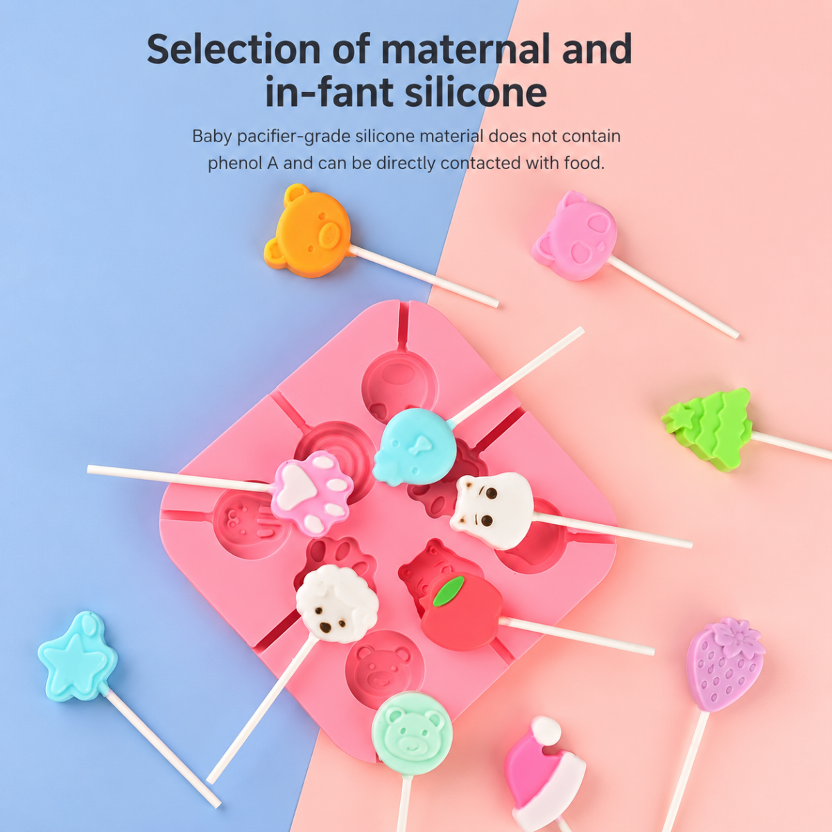 SweetPop – Healthy Treats – Silicone Lollipop Mold Set