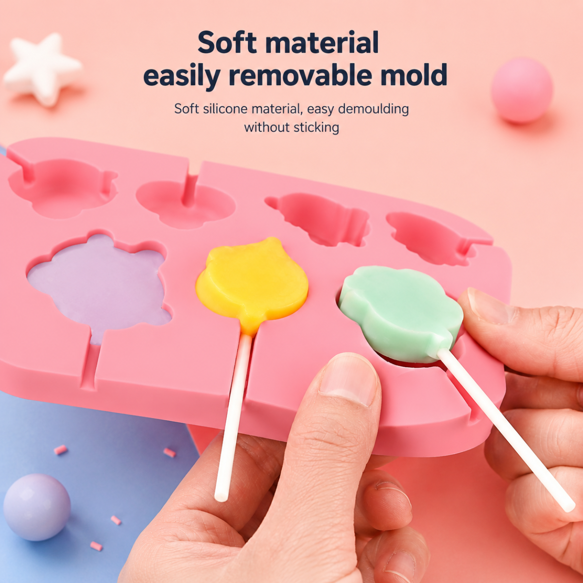 SweetPop – Healthy Treats – Silicone Lollipop Mold Set
