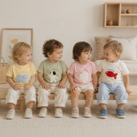 Thumbnail for LittlePatch – Cartoon & Fun  – Kids' T-shirt with Cartoon Patches